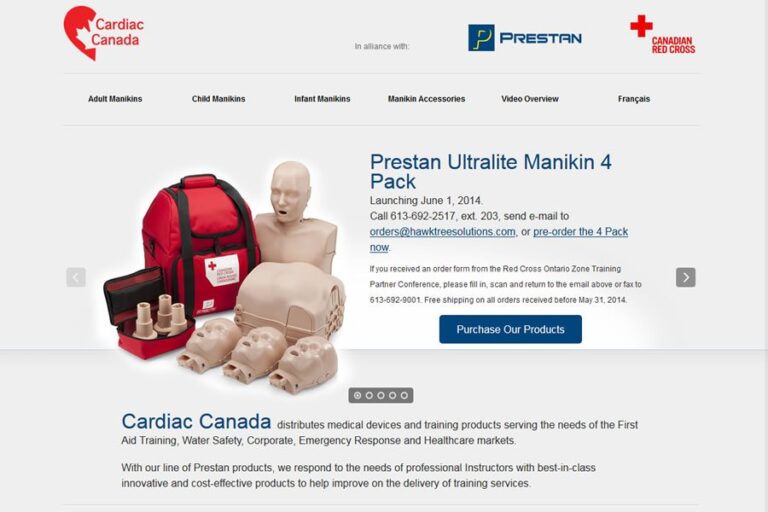 Cardiac canada custom web design ottawa