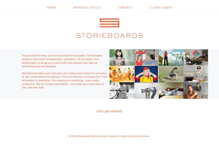 Storieboards website design Toronto