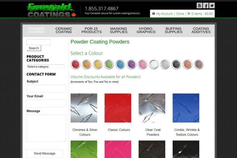Emerald Coating custom web design palmerston