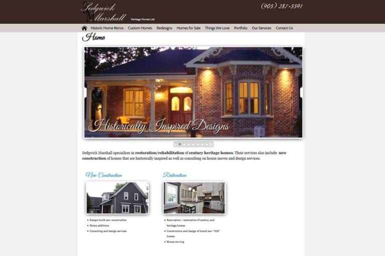 sedwick marshall web design milton ontario